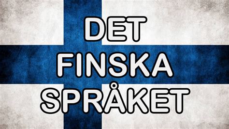 Rolig fakta om finska språket